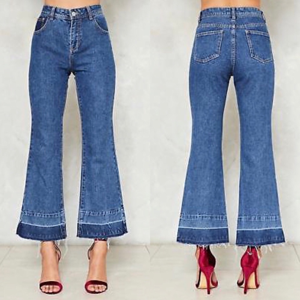 Nasty Gal Just Letting My Hem Down Jeans - Used